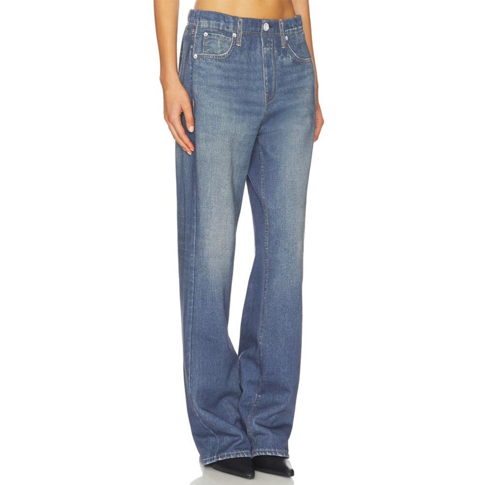 Rag & Bone Miramar Viral Faux Denim Wide Leg Pants Size 27 - Picture 1 of 5